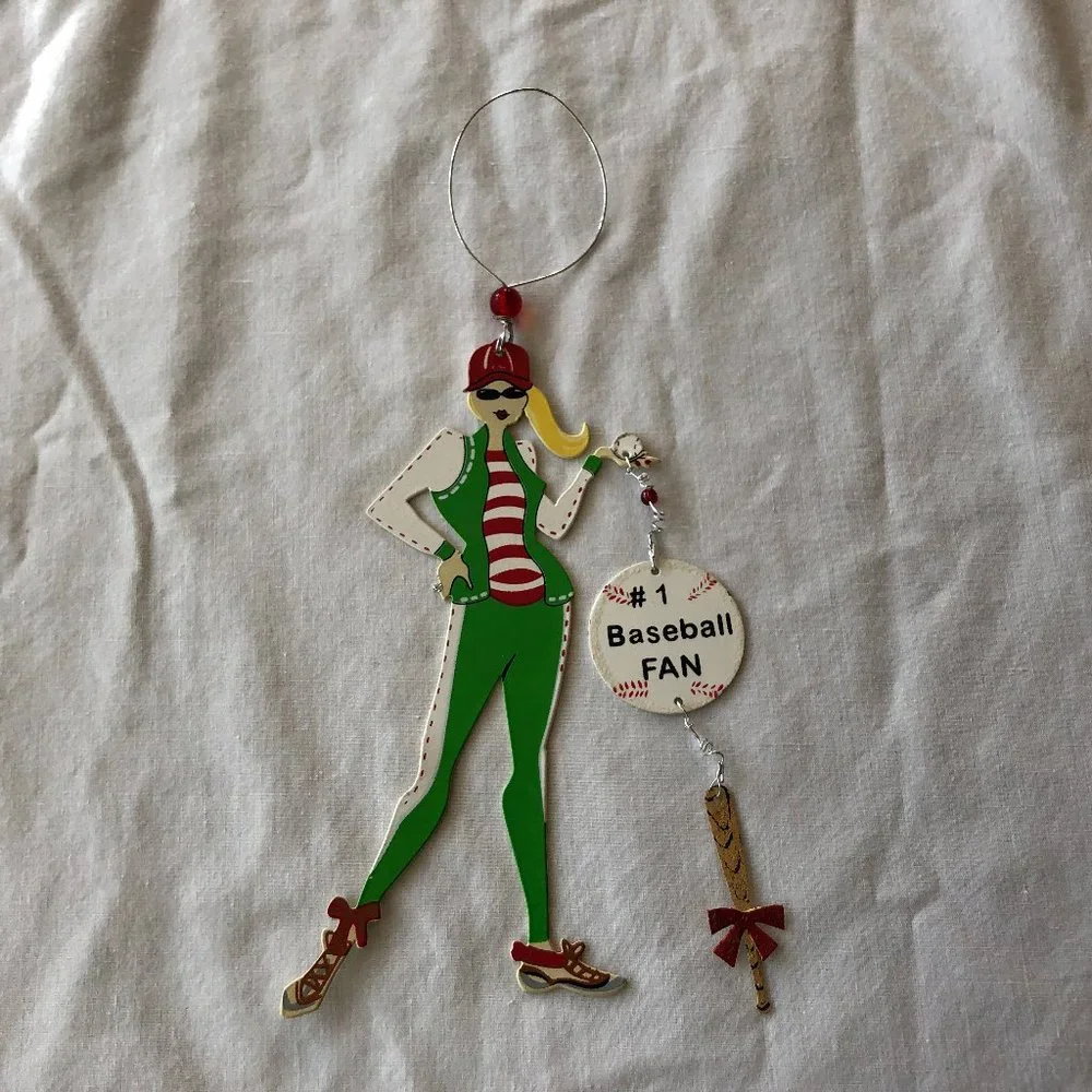 #1 Baseball Fan Christmas Ornament